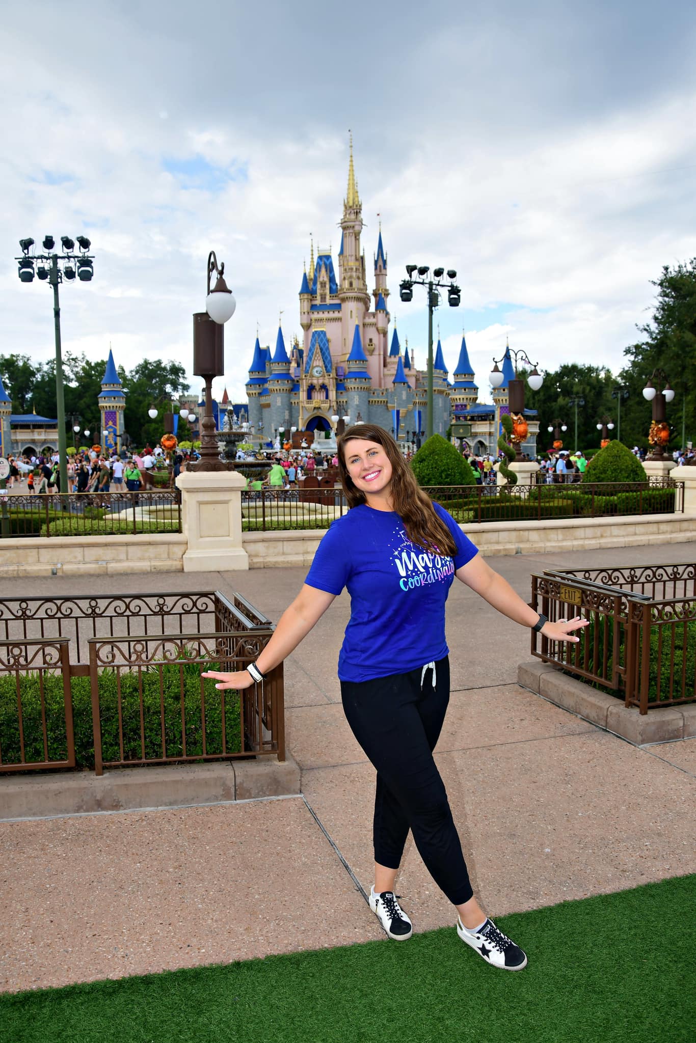 Kayla Zimmerman posing at Disney's Magic Kingdom